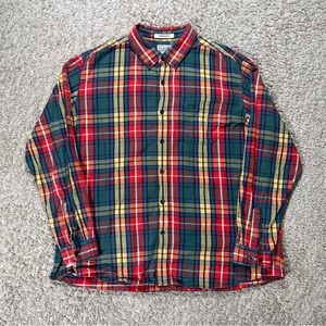 L.L. Bean Men’s Vintage Plaid Flannel Shirt Size XL - Long Sleeve 90’s Outdoor